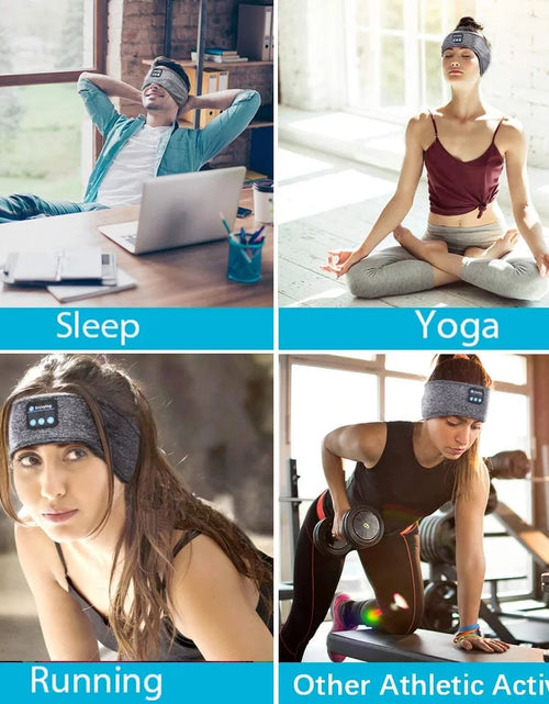Load image into Gallery viewer, Sleep Headphones Wireless Bluetooth Sports Headphones Headband Earphones with Built-In Speakers for Sleeping, Running, Yoga
