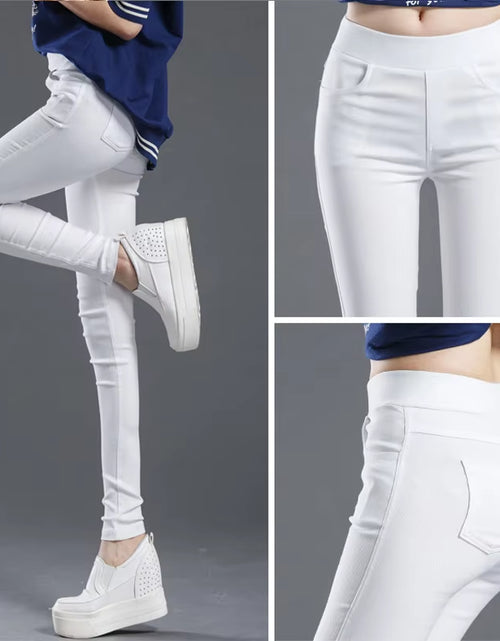 Load image into Gallery viewer, Women Summer Elastic Casual Stretch Skinny Leggings Slim Pencil Pants
