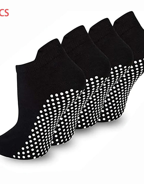 Load image into Gallery viewer, EASTIN 4 Pairs Non Slip Grip Socks Yoga Pilates Hospital Socks Sticky Grippers for Men Women

