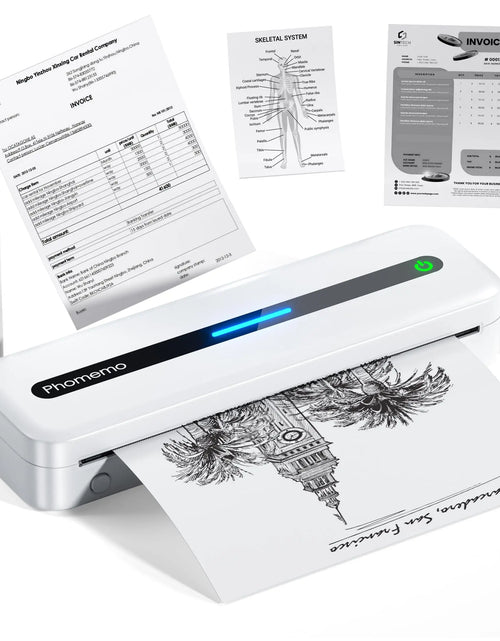 Load image into Gallery viewer, M832 Portable Printer A4 BT Printer for Travel 300Dpi Wireless Inkless Thermal Printer Use in Ios Android Phone Laptop
