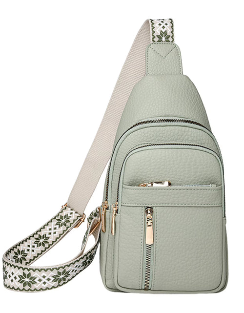 Load image into Gallery viewer, UrbanChic Crossbody – Waterproof PU Leather Chest &amp; Shoulder Bag for Women on the Go
