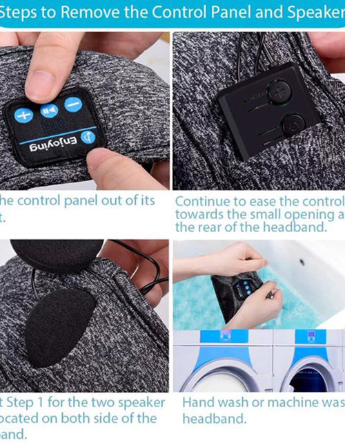 Load image into Gallery viewer, Sleep Headphones Wireless Bluetooth Sports Headphones Headband Earphones with Built-In Speakers for Sleeping, Running, Yoga
