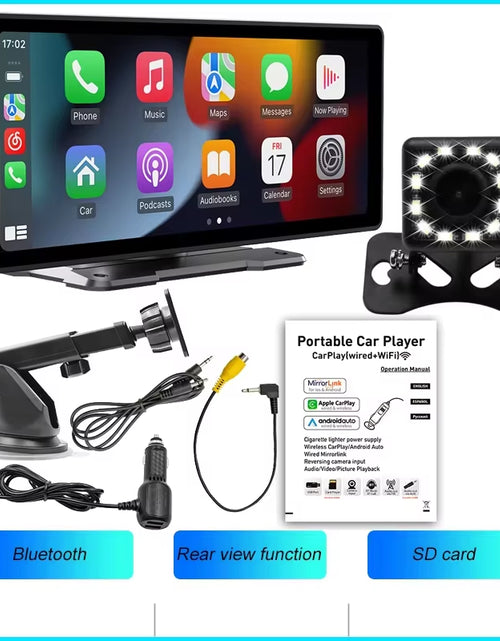 Load image into Gallery viewer, 10.26-Inch Wireless Carplay Android Auto Car Portable GPS Navigation Car Display Screen Central Control Screen Radio
