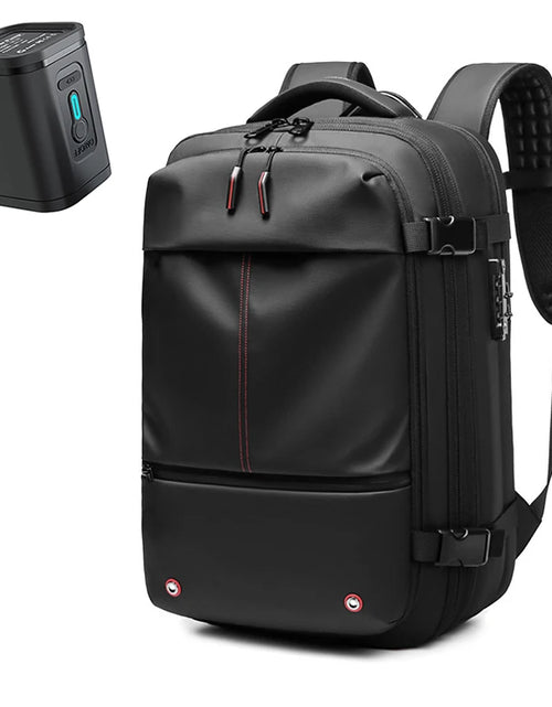 Load image into Gallery viewer, Men Travel Backpack Vacuum Compression 17 Inch Laptop Backpack Business Large Capacity School Backpack Expanded Hiking Backpack
