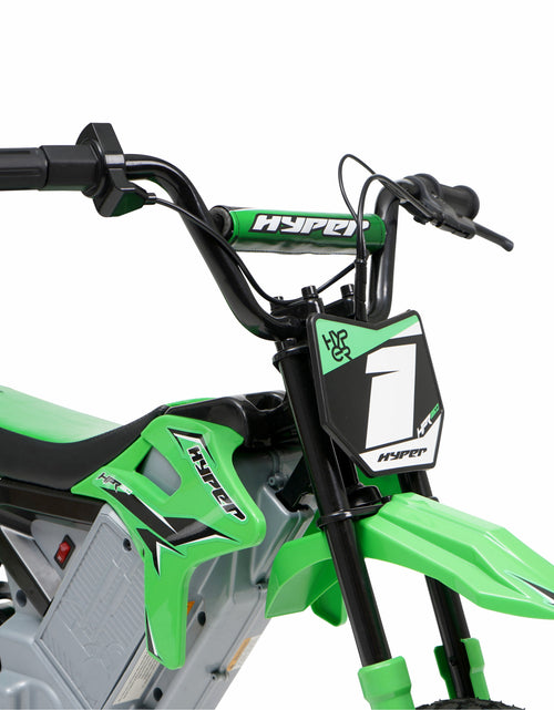 Load image into Gallery viewer, HPR 350 Dirt Bike 24V Electric Motorcycle in Green for Kids
