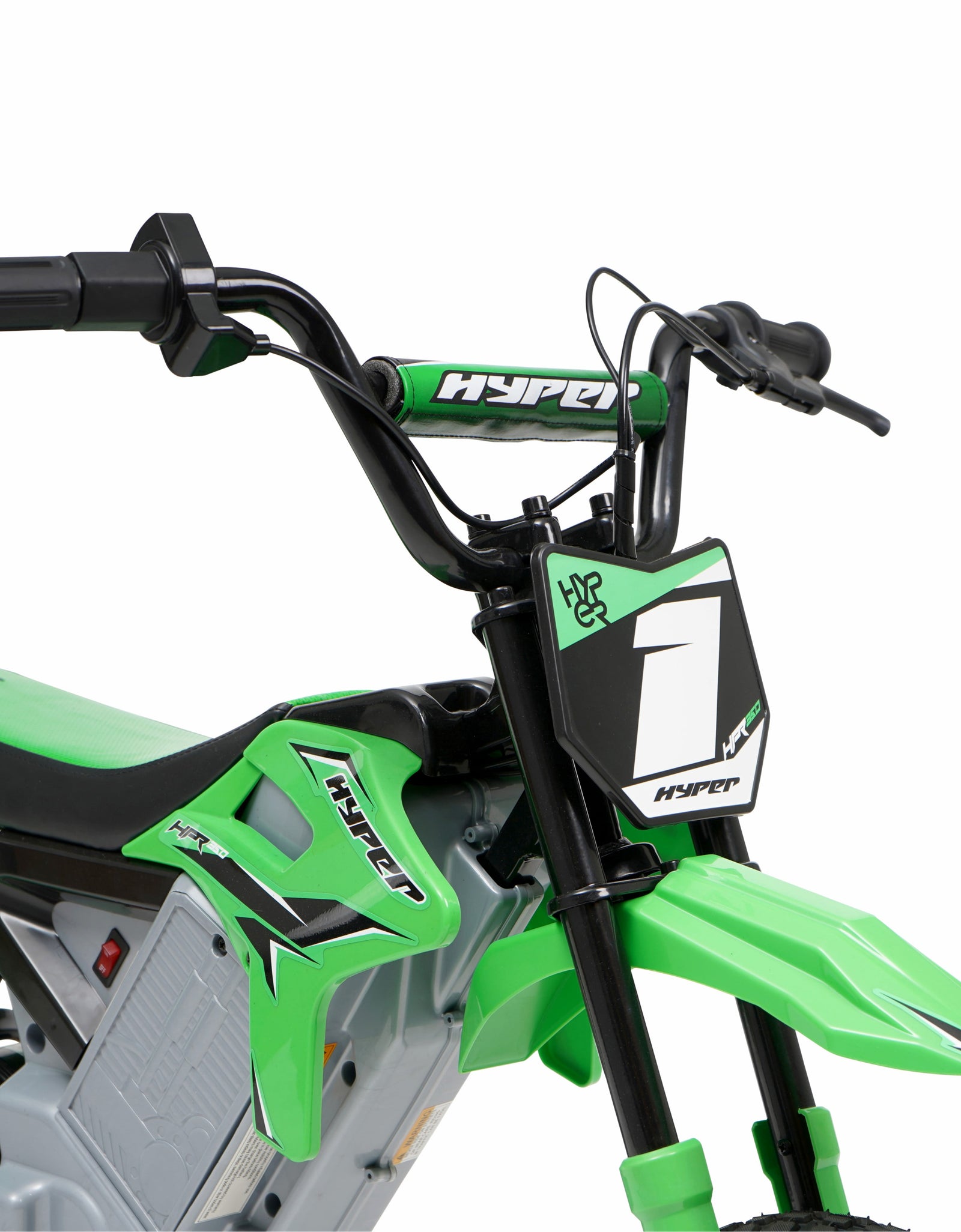HPR 350 Dirt Bike 24V Electric Motorcycle in Green for Kids