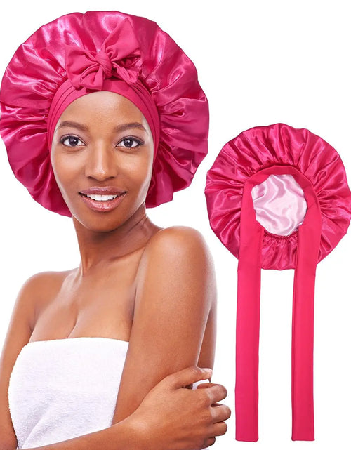 Load image into Gallery viewer, Silk-Like Satin Double-Layer Hair Cap
