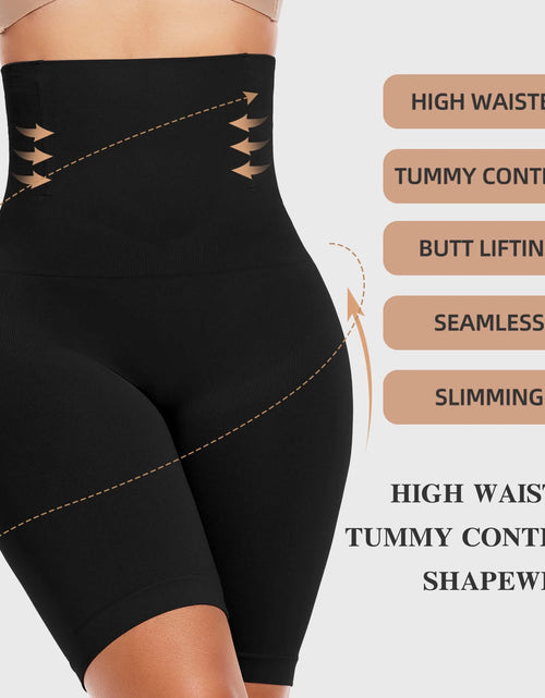 Load image into Gallery viewer, 2 Packs Tummy Control Shapewear Shorts Faja Body Shaper for Women High-Waisted Thigh Slimming
