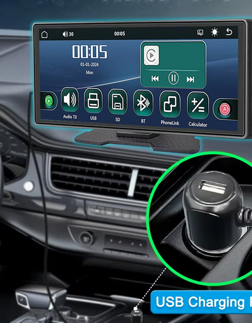 Load image into Gallery viewer, 10.26-Inch Wireless Carplay Android Auto Car Portable GPS Navigation Car Display Screen Central Control Screen Radio
