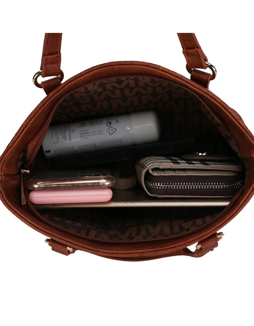 Load image into Gallery viewer, Edelyn Women'S Tote Bag, Small Tote Handbag, Pouch Purse &amp; Wristlet Wallet, Signature Handbag 4 Pcs Set by Mia K
