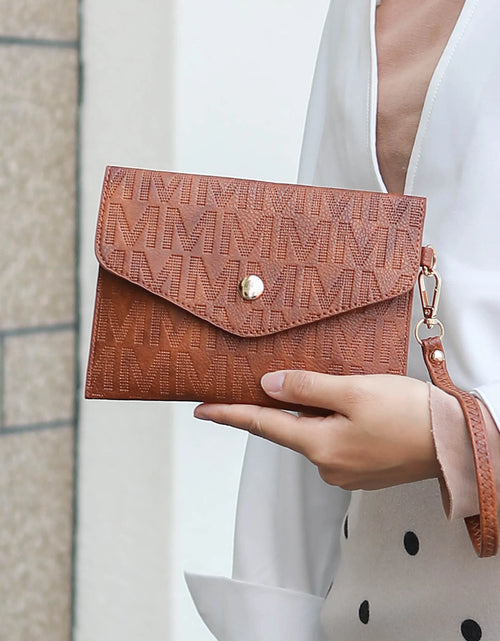 Load image into Gallery viewer, Edelyn Women'S Tote Bag, Small Tote Handbag, Pouch Purse &amp; Wristlet Wallet, Signature Handbag 4 Pcs Set by Mia K
