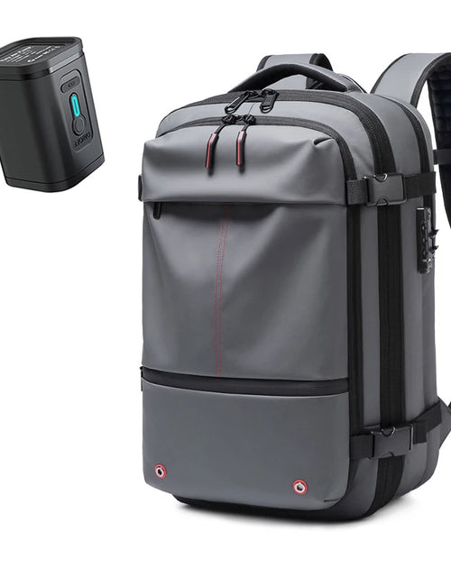 Load image into Gallery viewer, Men Travel Backpack Vacuum Compression 17 Inch Laptop Backpack Business Large Capacity School Backpack Expanded Hiking Backpack
