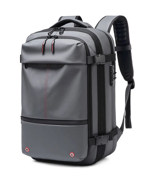 Load image into Gallery viewer, Men Travel Backpack Vacuum Compression 17 Inch Laptop Backpack Business Large Capacity School Backpack Expanded Hiking Backpack
