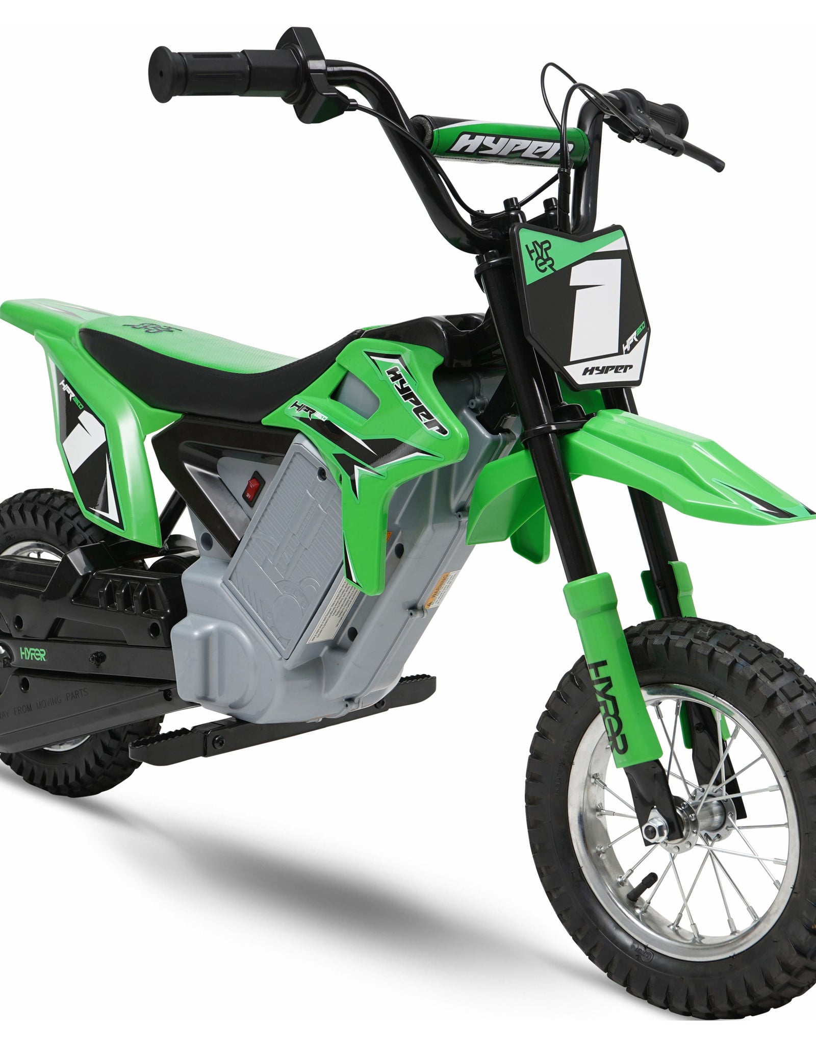 HPR 350 Dirt Bike 24V Electric Motorcycle in Green for Kids