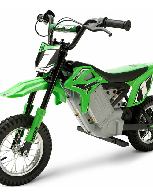 Load image into Gallery viewer, HPR 350 Dirt Bike 24V Electric Motorcycle in Green for Kids
