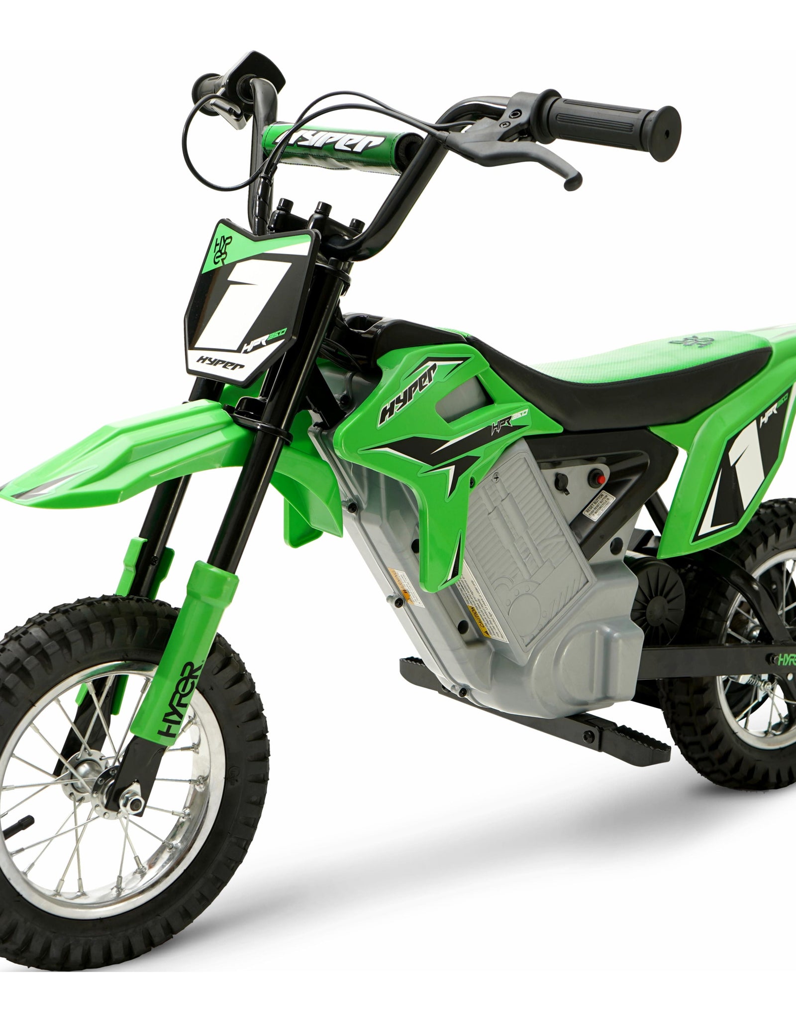 HPR 350 Dirt Bike 24V Electric Motorcycle in Green for Kids