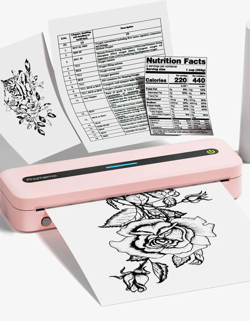 Load image into Gallery viewer, M832 Portable Printer A4 BT Printer for Travel 300Dpi Wireless Inkless Thermal Printer Use in Ios Android Phone Laptop
