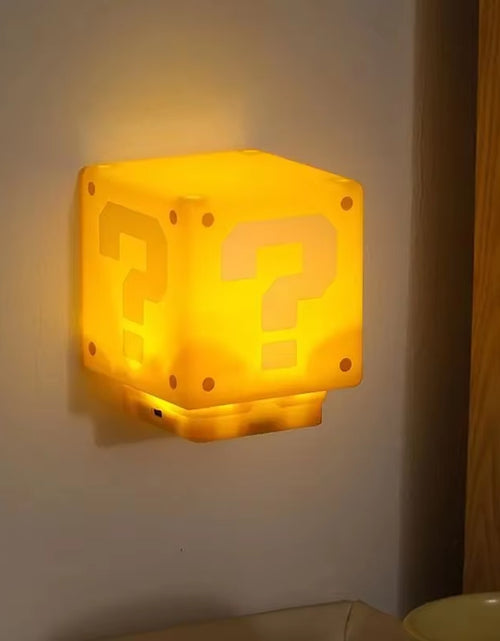 Load image into Gallery viewer, LED Question Mark Brick Night Light with Music USB Charging Desk Lamp Light Birthday X-Mas Gifts
