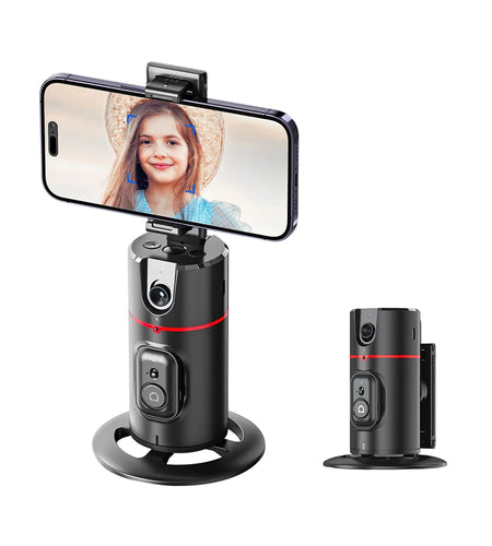 360 Degree Rotation Auto Face Tracking Phone Holder Stand Foldable Gesture Operation for Mobile Smartphone Vlog Live Streaming