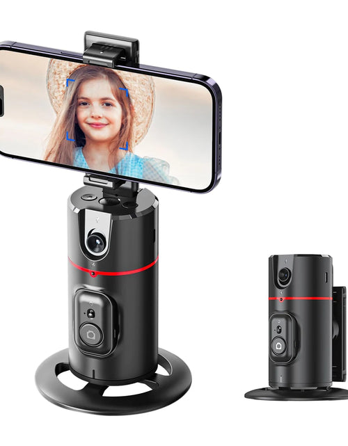 Load image into Gallery viewer, 360 Degree Rotation Auto Face Tracking Phone Holder Stand Foldable Gesture Operation for Mobile Smartphone Vlog Live Streaming
