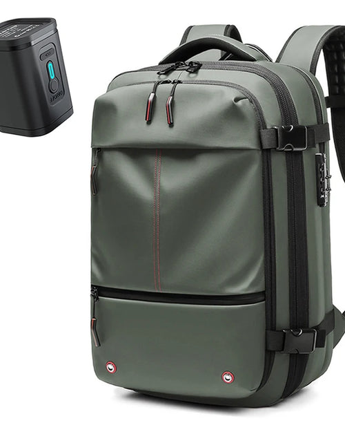 Load image into Gallery viewer, Men Travel Backpack Vacuum Compression 17 Inch Laptop Backpack Business Large Capacity School Backpack Expanded Hiking Backpack
