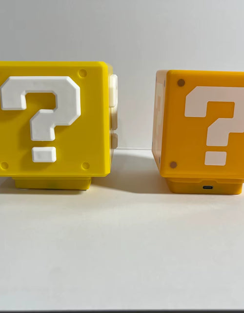 Load image into Gallery viewer, LED Question Mark Brick Night Light with Music USB Charging Desk Lamp Light Birthday X-Mas Gifts
