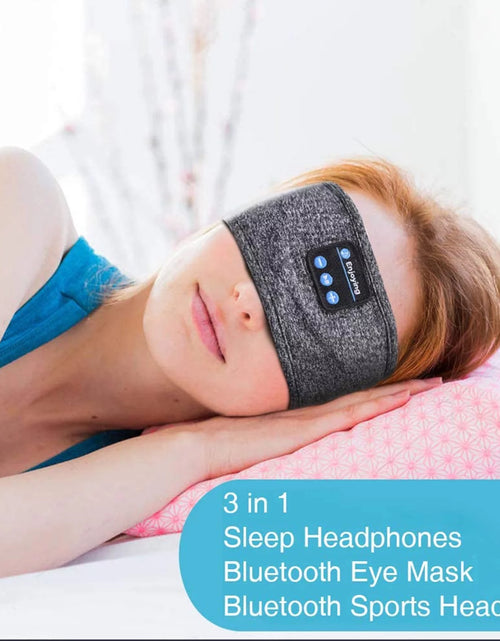Load image into Gallery viewer, Sleep Headphones Wireless Bluetooth Sports Headphones Headband Earphones with Built-In Speakers for Sleeping, Running, Yoga
