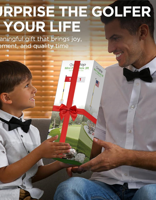 Load image into Gallery viewer, Golf Flagstick Mini, Putting Green Flag for Yard, All 3 Feet, Double-Sided Numbered Golf Flags, Golf Pin Flag Hole Cup Set, Portable 2-Section Design, Gifts Idea
