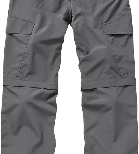 Mens Hiking Pants Quick Dry Lightweight Fishing Pants Convertible Zip off Cargo Work Pants Trousers
