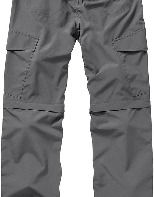 Load image into Gallery viewer, Mens Hiking Pants Quick Dry Lightweight Fishing Pants Convertible Zip off Cargo Work Pants Trousers
