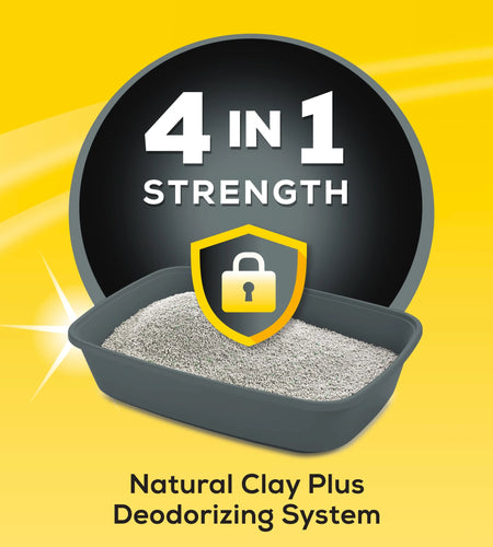 Purina  4-In-1 Strength Clumping Cat Litter, Floral Scent, 35 Lb Pail